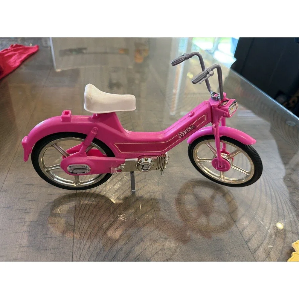 Vintage Barbie Motor Bike Mattel 4856 Pink Motorcycle Toy 80s 1983